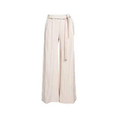 Artista Women's Neutrals Ivory Palazzo Pants In White