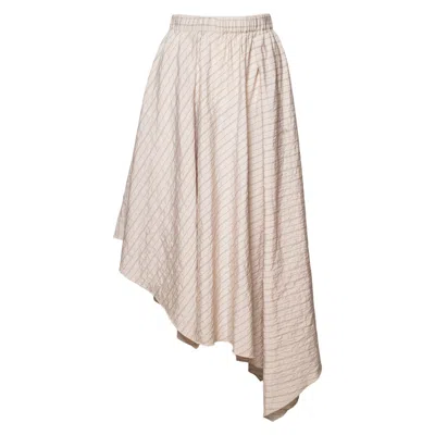 Artista Women's Neutrals Move Asymmetric Midi Skirt