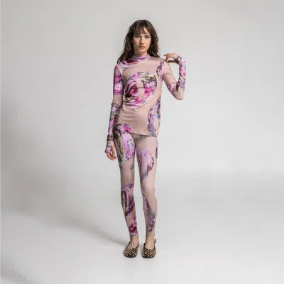 Artista Women's Opal Printed Leggings In Pink