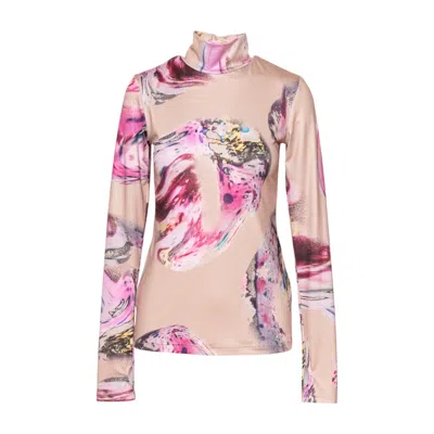 Artista Women's Opal Printed Top In Pink