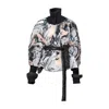 Artista Women's Queeny Peach Puffy Printed Jacket In Orange