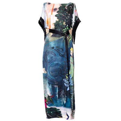 Artista Women's Rainbow Dress In Blue