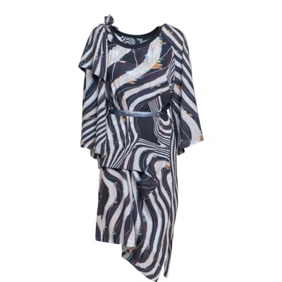 Artista Women's Thia Folded Midi Dress In Blue