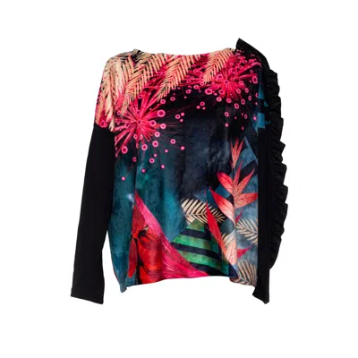 Artista Women's Whisper Velvet Top In Black