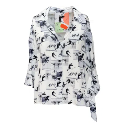 Artista Women's White Ask Blouse