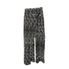 Artista Women's White / Black / Grey Stella Asymmetric Pants In White/black/grey