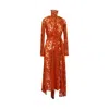 Artista Women's Yellow / Orange Lovers Lace Maxi Dress In Yellow/orange