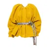 Artista Women's Yellow Sun Oversized Jacket In Yellow