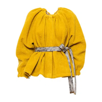 Artista Women's Yellow Sun Oversized Jacket