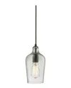 Artistic Home & Lighting 1-light Hammered Glass Mini Pendant