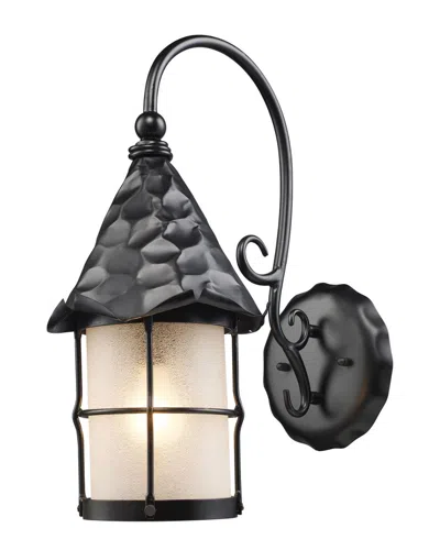 Artistic Home & Lighting 1-light Rustica Outdoor Sconce In Black
