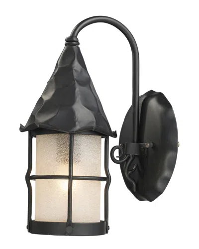 Artistic Home & Lighting 1-light Rustica Outdoor Sconce In Black