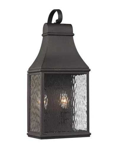 Artistic Home & Lighting 2-light Forged Jefferson Outdoor Sconce In Black