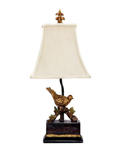 Artistic Home & Lighting 21in Perching Robin Table Lamp In Multi