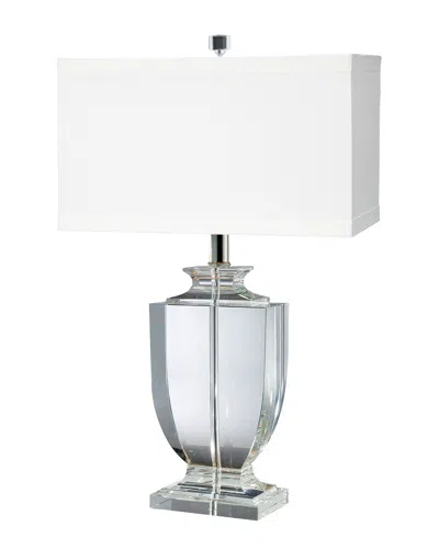 Artistic Home & Lighting 27in Crystal Table Lamp In White