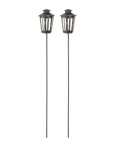 Artistic Home & Lighting 2pc Alpine Outdoor Garden Stakes