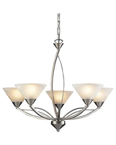 Artistic Home & Lighting 5-light Elysburg Chandelier In Metallic