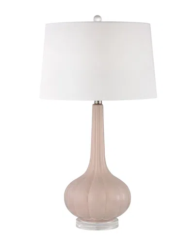 Artistic Home & Lighting Abbey Lane Ceramic Led Table Lamp In Neutral