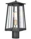 Artistic Home & Lighting Artistic Home Kirkdale 17'' High 2-light Outdoor Post Light In Black