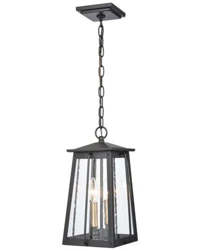 Artistic Home & Lighting Artistic Home Kirkdale 9'' Wide 2-light Outdoor Pendant In Black