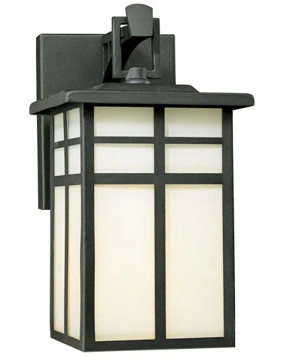Artistic Home & Lighting Artistic Home Mission 10.5'' High 1-light Outdoor Sconce In Black