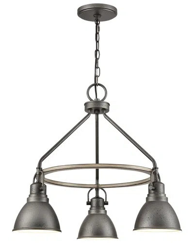 Artistic Home & Lighting Artistic Home North Shore 24in Wide 3-light Outdoor Pendant In Silver