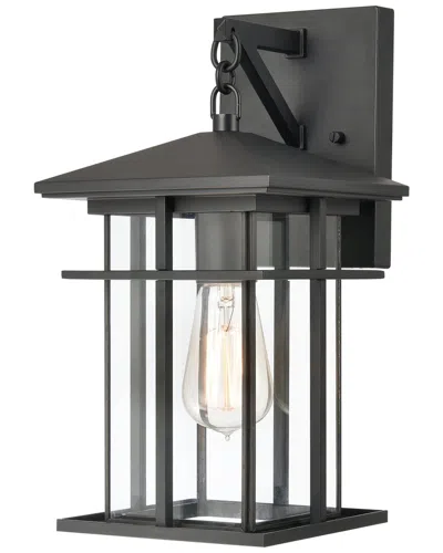 Artistic Home & Lighting Artistic Home Oak Park 14'' High 1-light Outdoor Sconce In Black