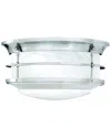 Artistic Home & Lighting Artistic Home Outdoor Essentials 11.25'' Wide 2-light Outdoor Flush Mount In Silver