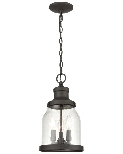 Artistic Home & Lighting Artistic Home Renford 8'' Wide 3-light Outdoor Pendant In Gold