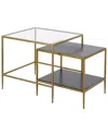 Artistic Home & Lighting Artistic Home Set Of 2 Carrick Nesting Tables In Brown
