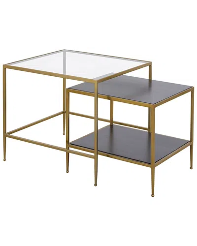 Artistic Home & Lighting Artistic Home Set Of 2 Carrick Nesting Tables In Brown