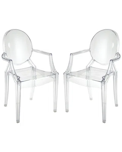 Artistic Home & Lighting Artistic Home Set Of 2 Vanish Chairs In Clear