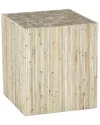 Artistic Home & Lighting Artistic Home Toleno Square Accent Stool In Natural