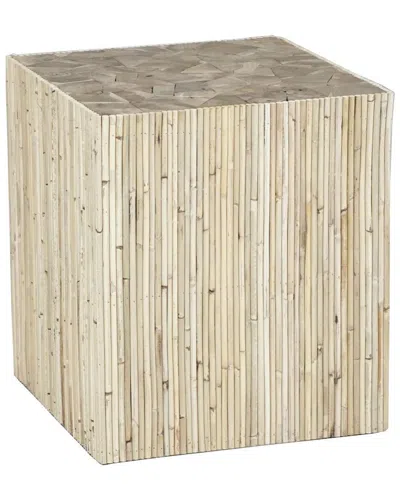 Artistic Home & Lighting Artistic Home Toleno Square Accent Stool In Natural