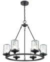 ARTISTIC HOME & LIGHTING ARTISTIC HOME TORCH 26'' WIDE 6-LIGHT OUTDOOR PENDANT