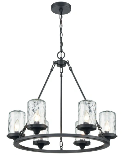 Artistic Home & Lighting Artistic Home Torch 26'' Wide 6-light Outdoor Pendant In Grey