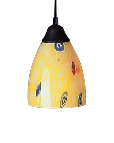 Artistic Home & Lighting Artistic Lighting Classico Collection Yellow Blaze 1 Light Pendant