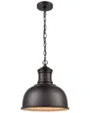 Artistic Home & Lighting Cedar Park 13in Wide 1-light Outdoor Pendant In Gold