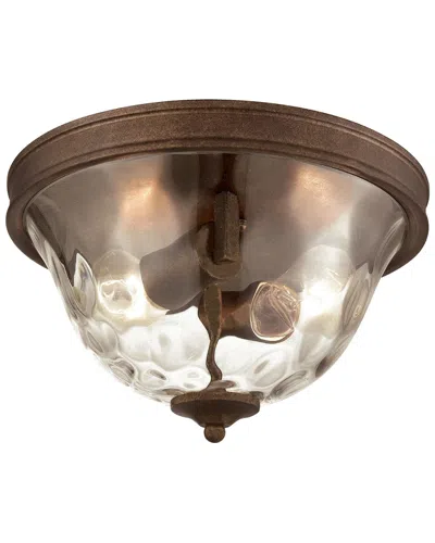 Artistic Home & Lighting Cheltham 2-light Flush In Brown