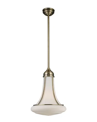 Artistic Home & Lighting 1-light Schoolhouse Pendant In Gold