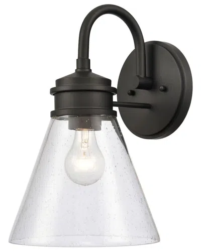 Artistic Home & Lighting Dovas 13.5in High 1-light Outdoor Sconce In Black