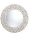 Artistic Home & Lighting Floral Patterned Clam Shell Framed Mirror