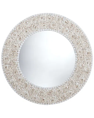 Artistic Home & Lighting Floral Patterned Clam Shell Framed Mirror