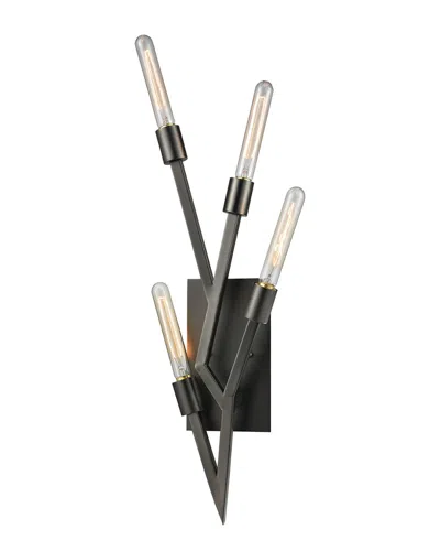Artistic Home & Lighting Freeform 4-light Wall Sconce In Black