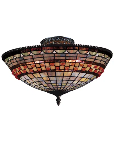 Artistic Home & Lighting Jewelstone 3-light Semi Flush