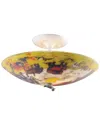 Artistic Home & Lighting Kidshine 3-light Flush Mount Of Noah's Ark