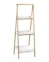 Artistic Home & Lighting Kline White And Gold Accent Shelf