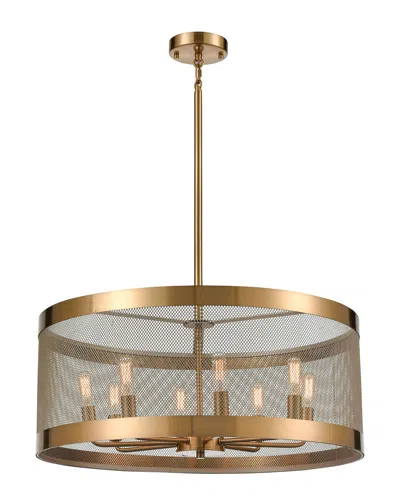 Artistic Home & Lighting Line In The Sand 8-light Pendant In Gold