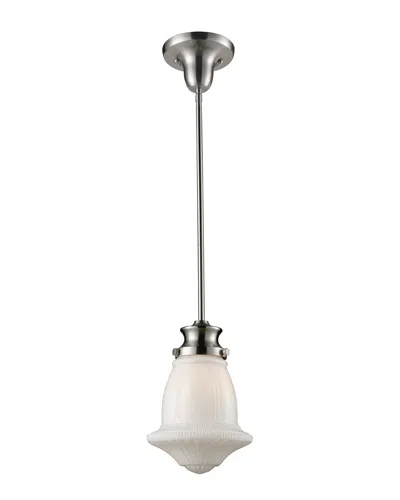 Artistic Home & Lighting Schoolhouse Pendants 1-light Pendant In Metallic