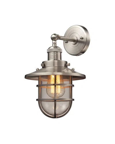 Artistic Home & Lighting Seaport 1-light Sconce In Satin Nickel